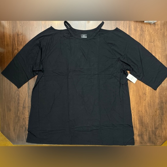 Lane Bryant T Shirt Bundle 3 Size 26 /28 Fall Casual Comfort Plum Black White - Picture 7 of 14